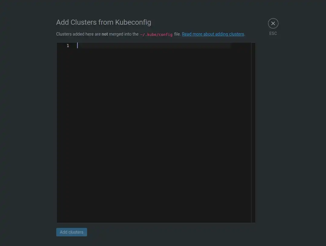 lens config interface